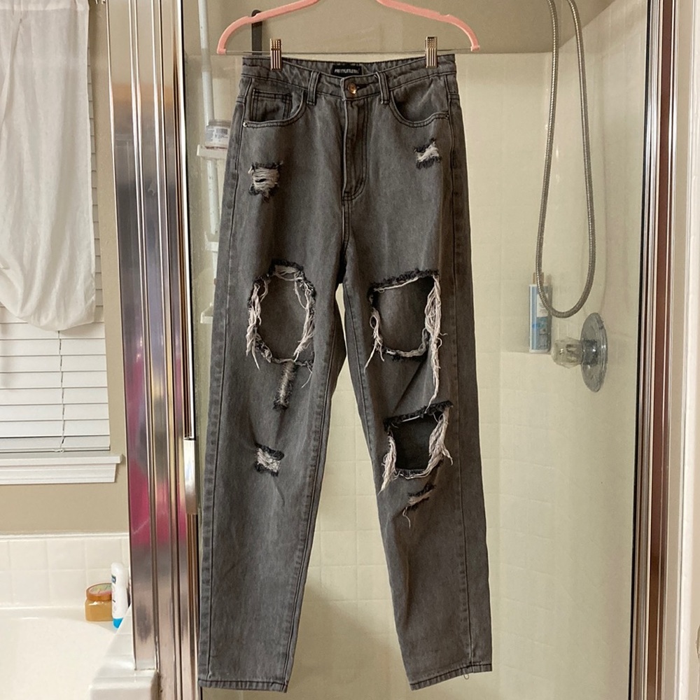 Pretty Little Thing destroyed jeans